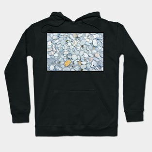 Stone in variety and colour on beach Hoodie